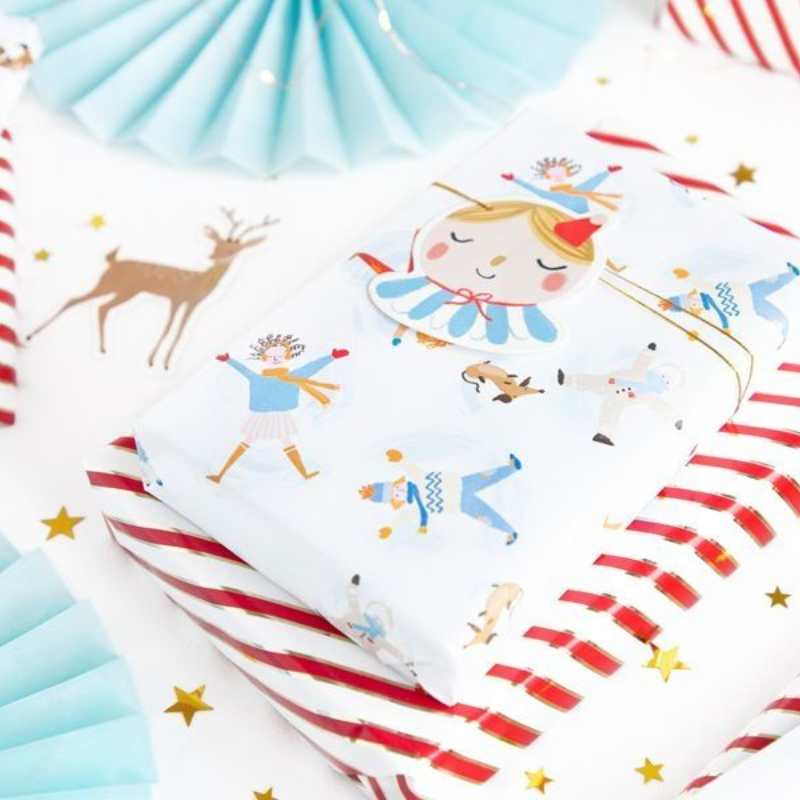 12 etiquetas para regalo Ángel, Casa y Ciervo - NAROSA SWEET PARTY