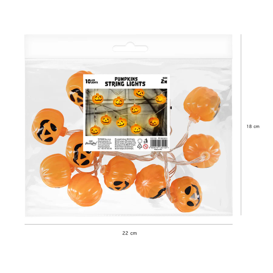 LED Pumpkin String Lights