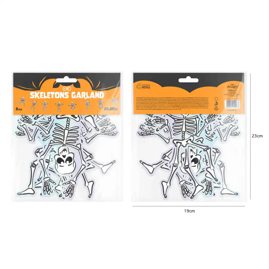 Garlanda Halloween Esquelets 200 cm – Decoració Penjoll