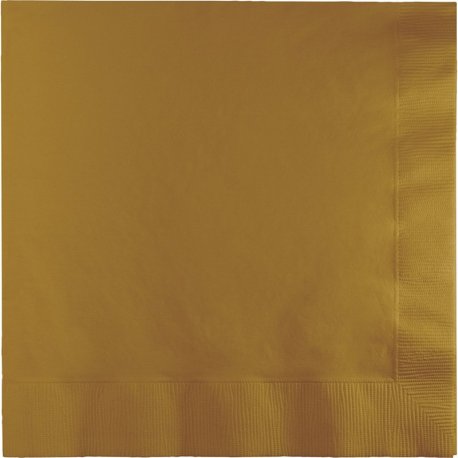Glittering Gold Napkins 33 cm - Pack of 20
