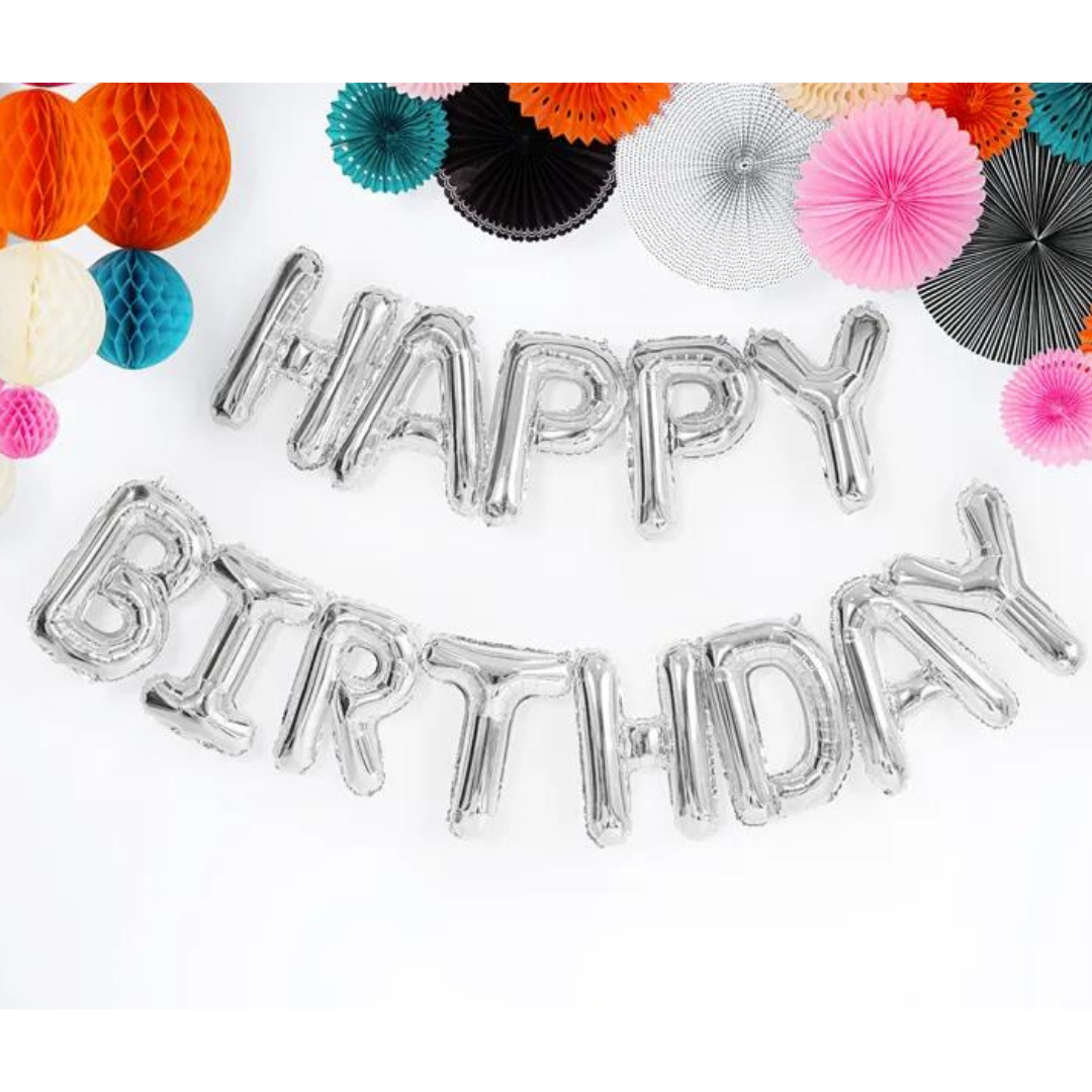 Happy Birthday Letter Balloon - 4 Colors Available