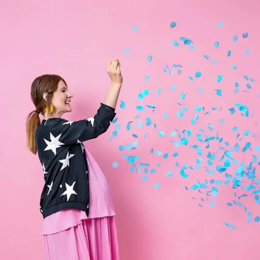 Globo Gender Reveal 1 m - Boy or Girl con Confeti Azul o Rosa - Narosa Sweet Party Barcelona