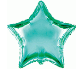 Star Foil Balloon 18" (45 cm) - Multiple Colors, Suitable for Helium or Air