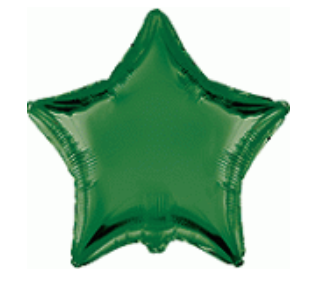 Star Foil Balloon 18" (45 cm) - Multiple Colors, Suitable for Helium or Air