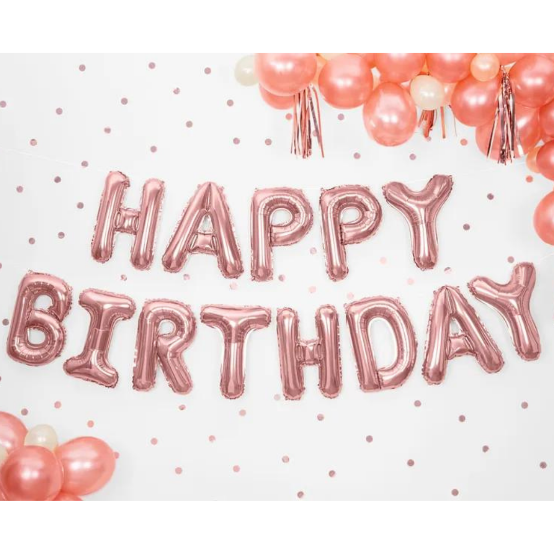 Happy Birthday Letter Balloon - 4 Colors Available