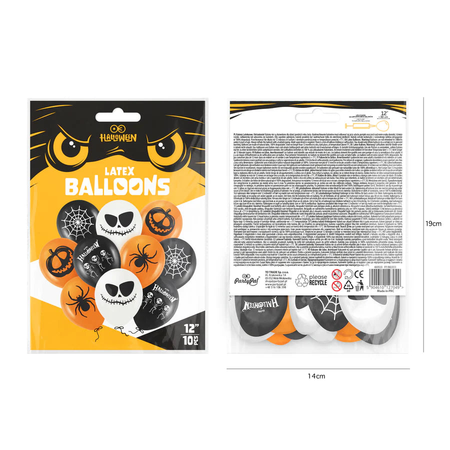 Biodegradable Mix Halloween Balloons