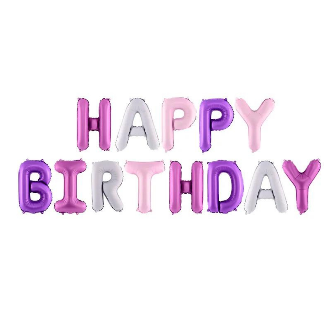 Happy Birthday Letter Balloon - 4 Colors Available