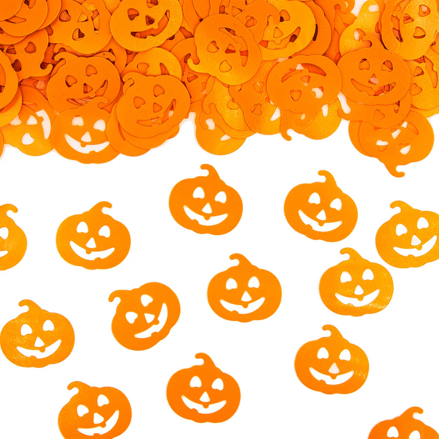 Halloween Paper Confetti Orange Pumpkins