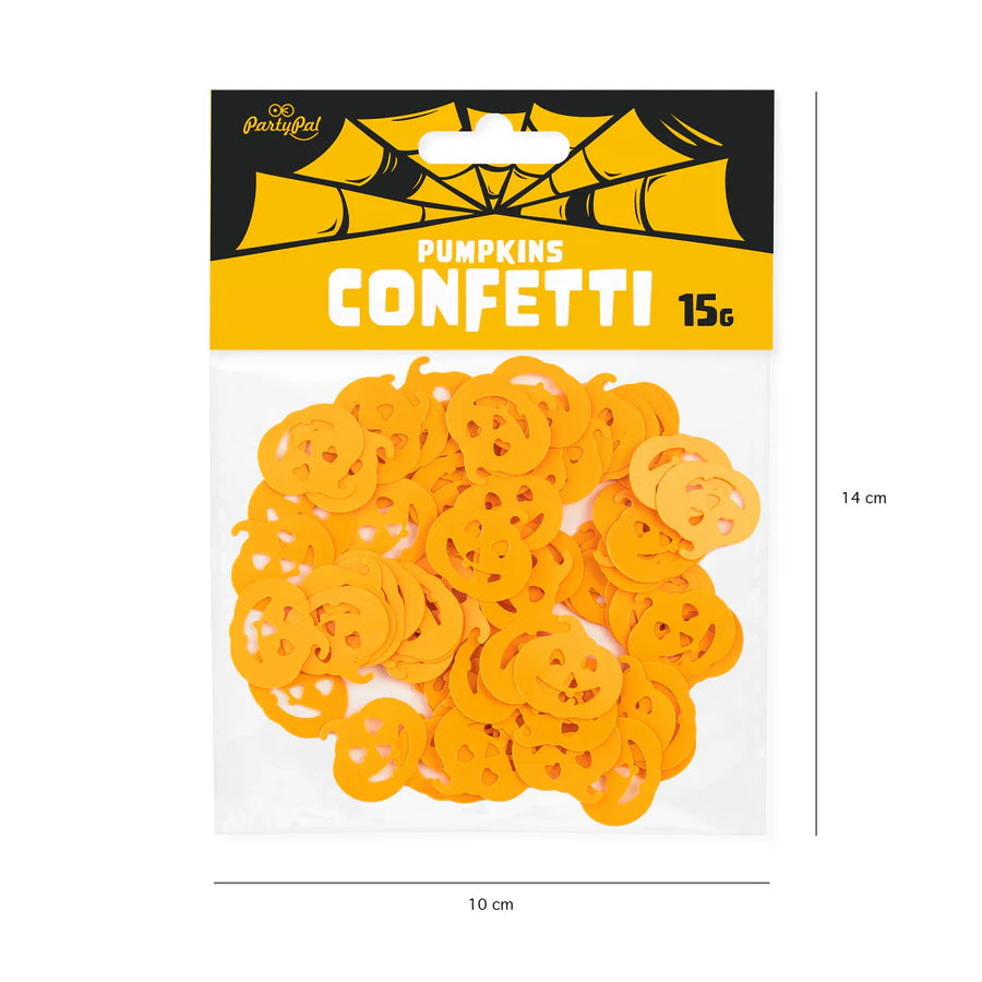 Halloween Paper Confetti Orange Pumpkins