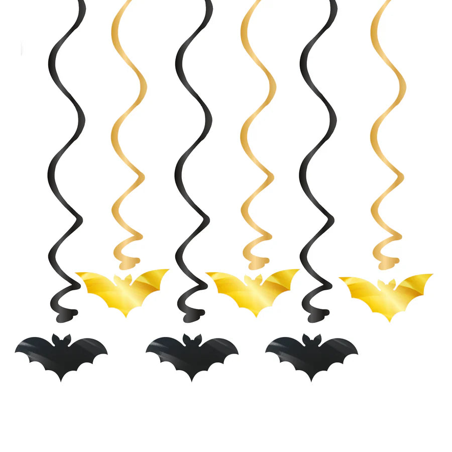 Halloween Bats Hanging Spiral