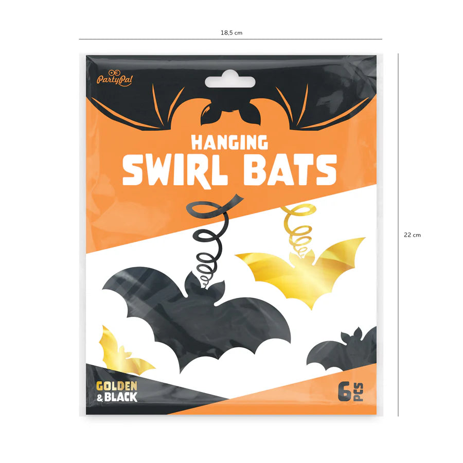 Halloween Bats Hanging Spiral