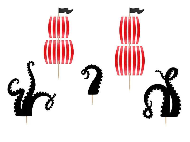Pirate Party Decorations - 5 Pieces