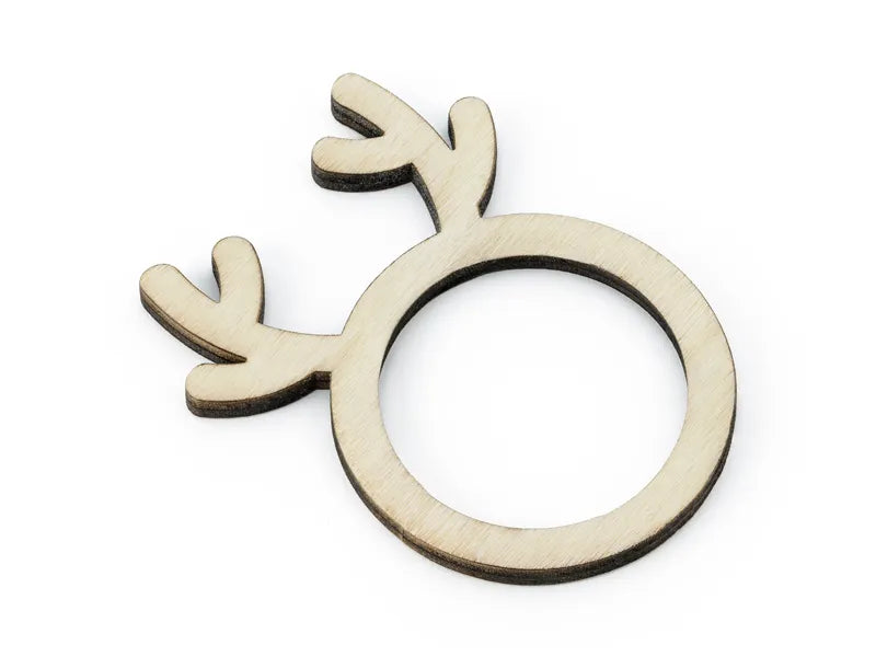 Wooden Reindeer Napkin Rings