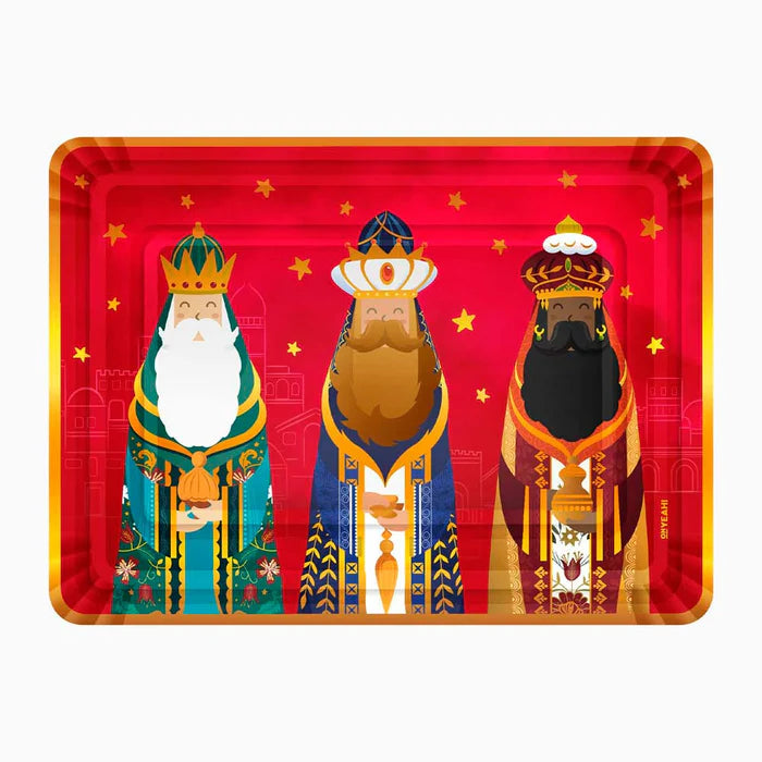 Rectangular Tray Three Wise Men - Pack of 2 Units