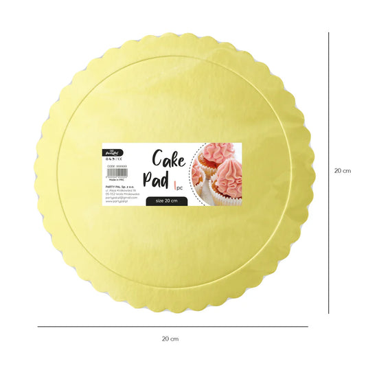 Plato o Bandeja Redonda Dorada 20 cm