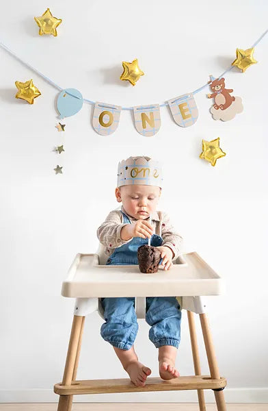 Teddy Bear Pennant and Wreath Set