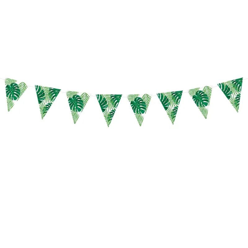 Banderines Aloha hojas tropicales 1,3 m