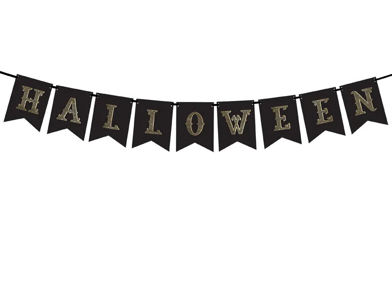 Black Halloween Banner