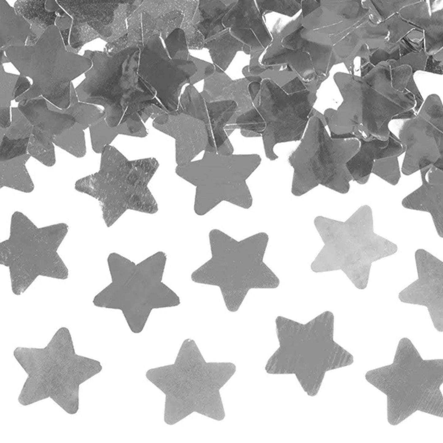 Cañón de Confeti con Estrellas Doradas o Plateadas - 4 Tamaños disponibles