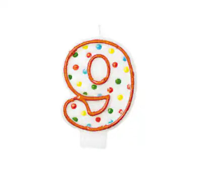 Vela Numeral Lunares - Narosa Sweet Party Barcelona