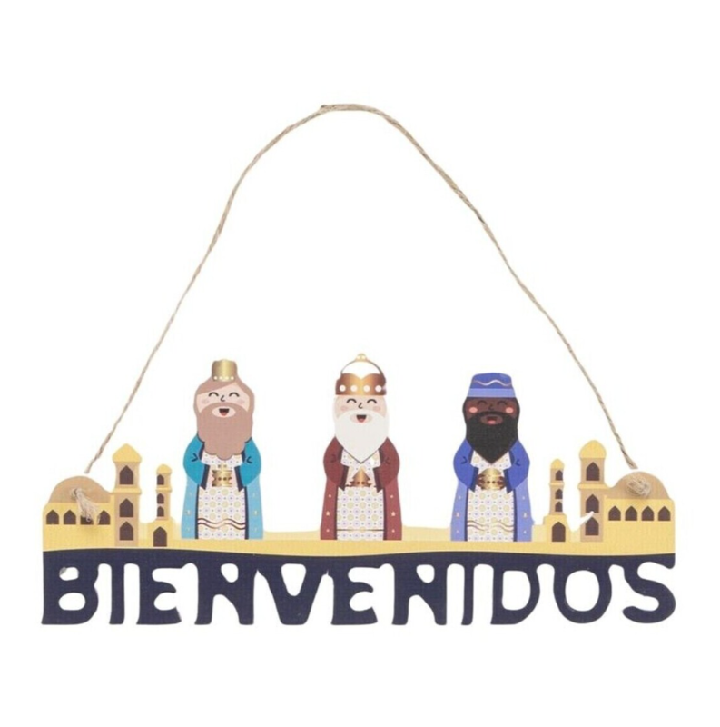 Wooden Three Wise Men Pendant 21.5 x 9.2 cm