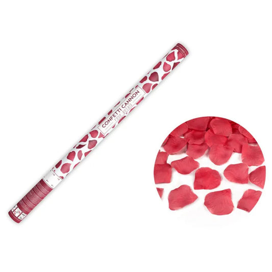 Red Rose Petal Confetti Cannon - 3 Sizes