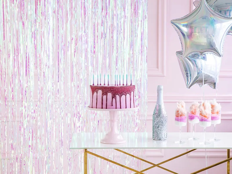 Decorative Metallic Curtain 90x250 cm - Various Colors