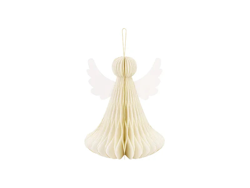 Ivory Angel Honeycomb Paper Decoration