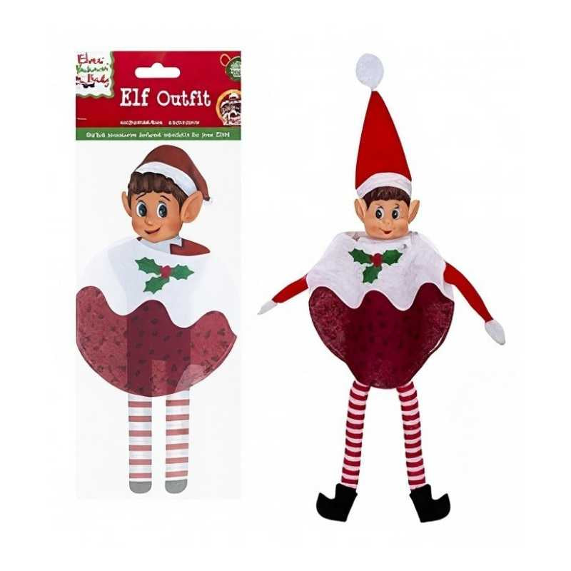 Accesorio navideño disfraz pudding para elfo