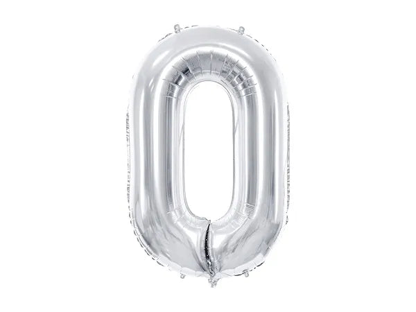 Globo Foil Número 86 cm - Aire o Helio en Dorado, Rose Gold y Plateado