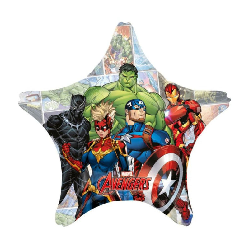 Globo foil estrella Avengers jumbo para fiesta infantil