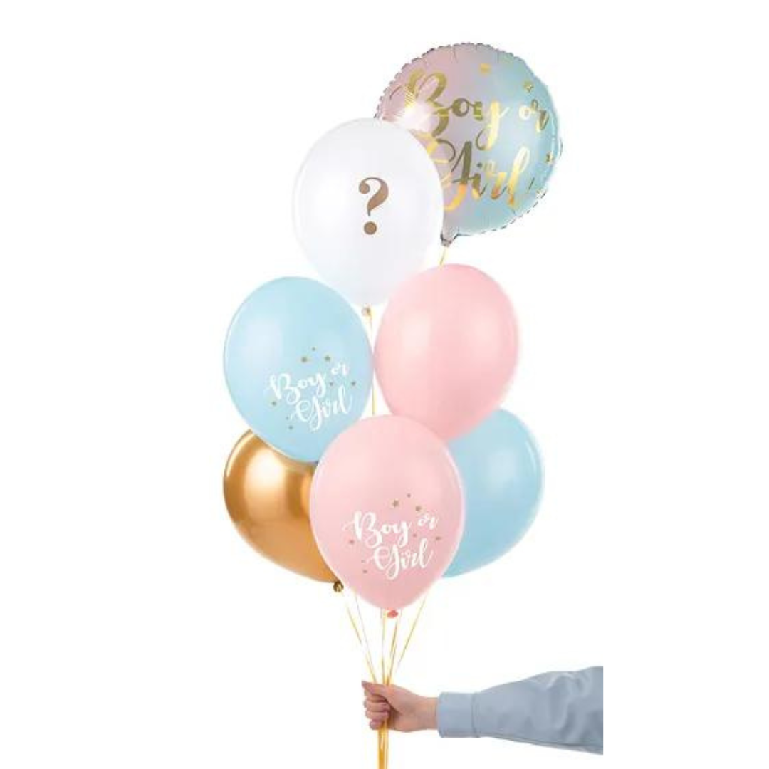 Globos 30 cm para baby shower o revelación de género