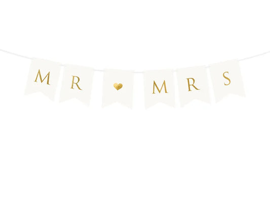 Mr. & Mrs. White Banner