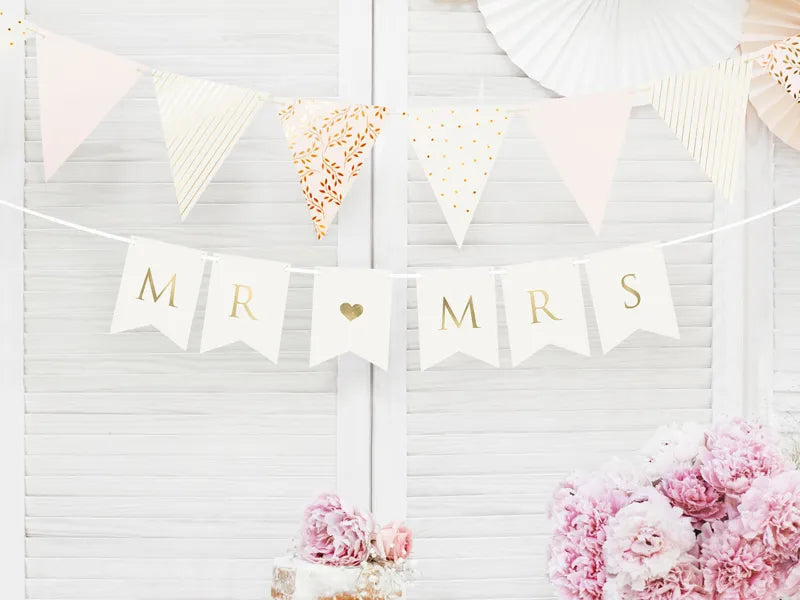 Mr. & Mrs. White Banner