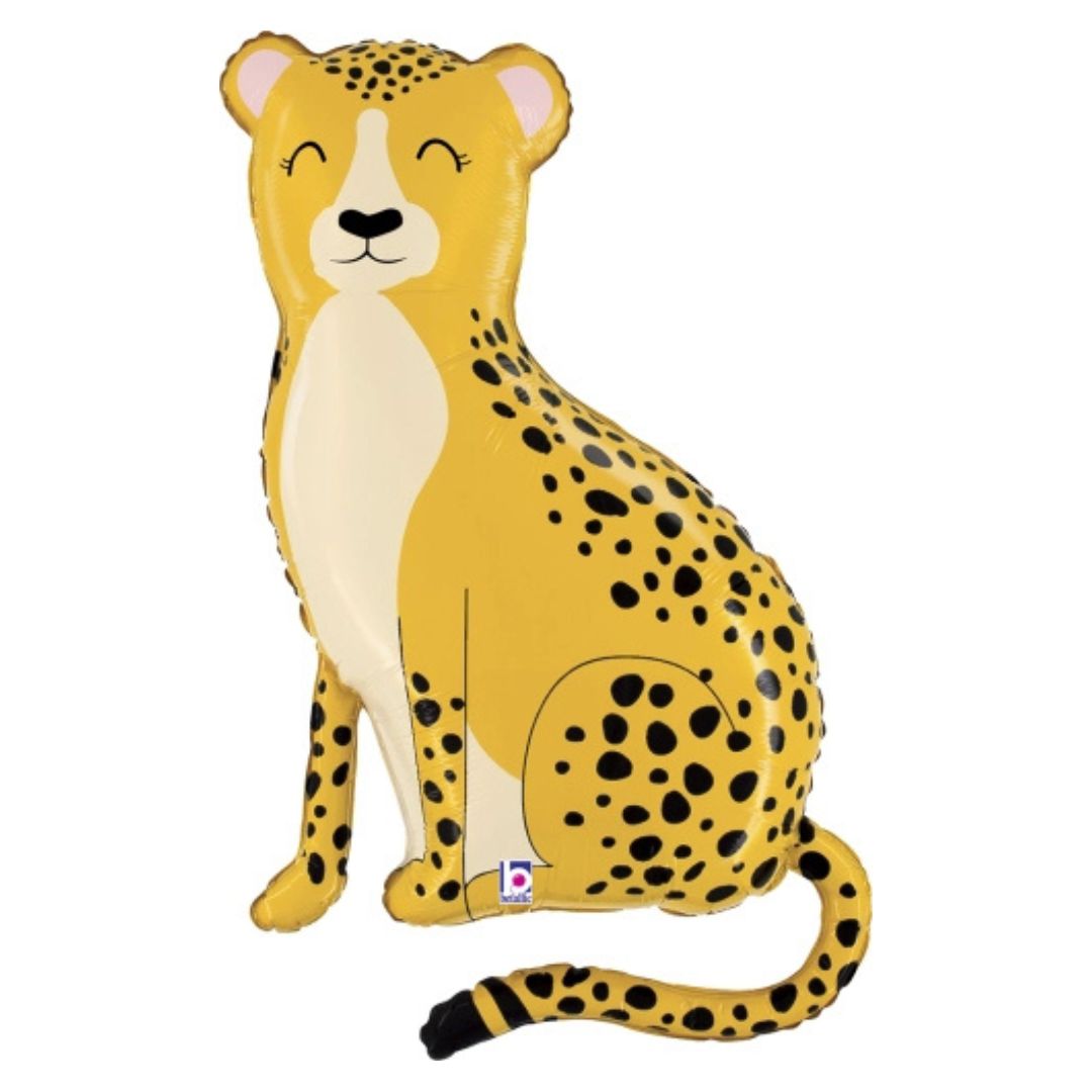 Cheetah Aluminum Balloon (101 cm) – Jungle or Animal Party