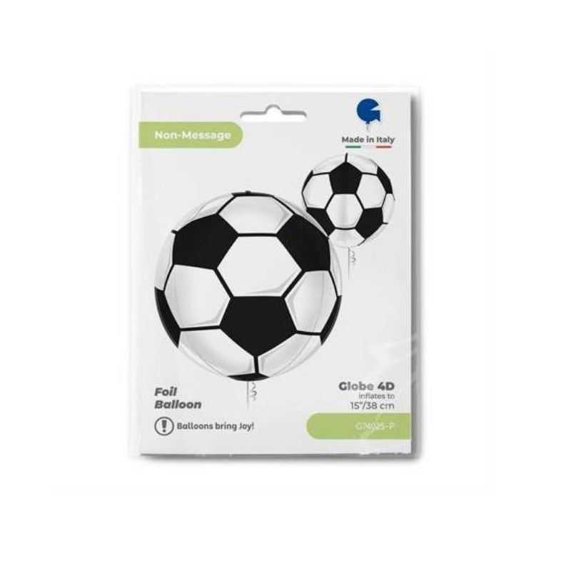 Globo redondo foil temática fútbol