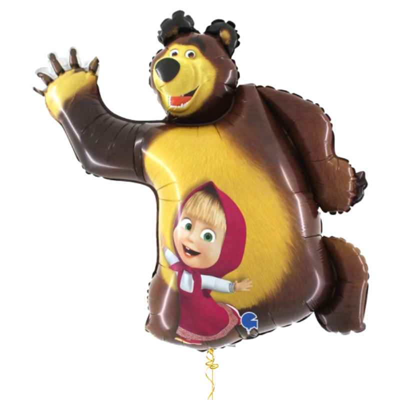 Globo foil Masha y el Oso para fiesta infantil