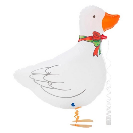 White Duck Metallic Balloon 64cm - Suitable for Helium