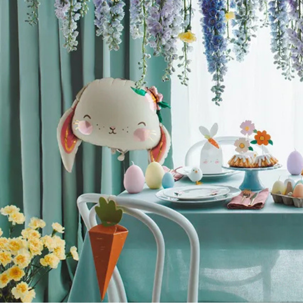 Pink cat aluminum balloon, 48x36cm.