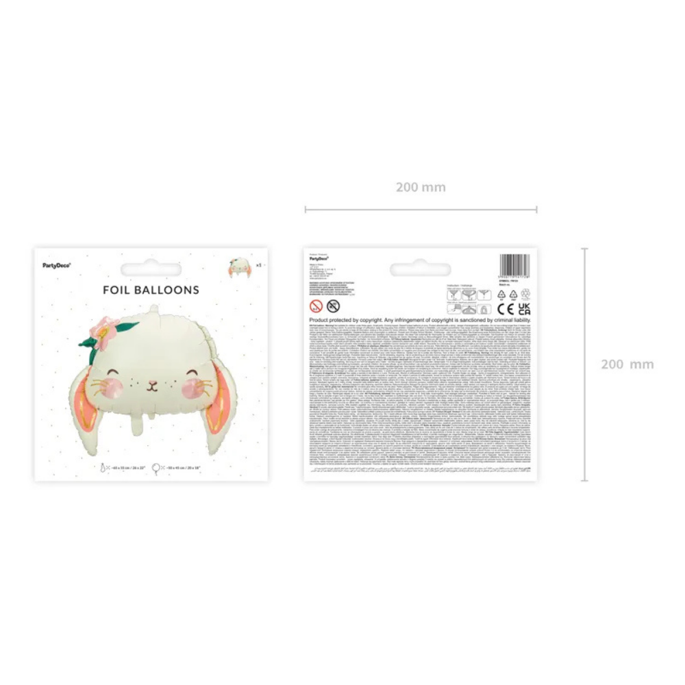 Pink cat aluminum balloon, 48x36cm.