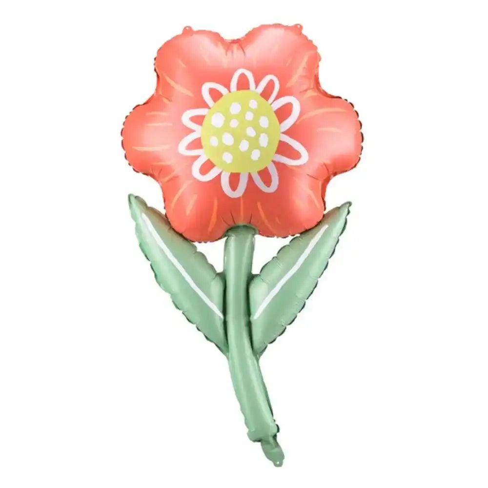 Globo Metálico Flor 53x96 cm - Apto para Helio o Aire