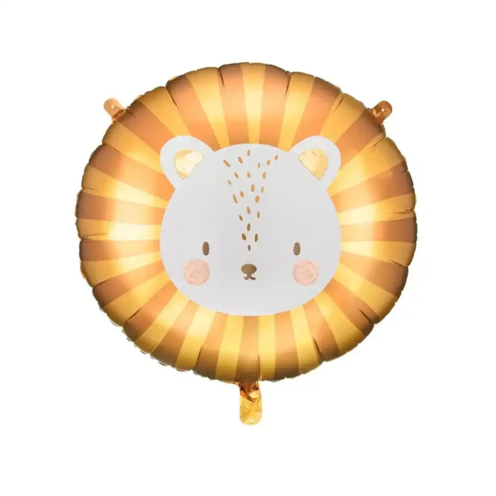 Globo Metálico León 70x67 cm - Apto para Aire y Helio
