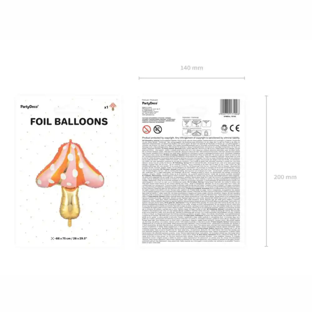 Globus Metàl·lic Bolet 66x75 cm - Apte per a Heli o Aire