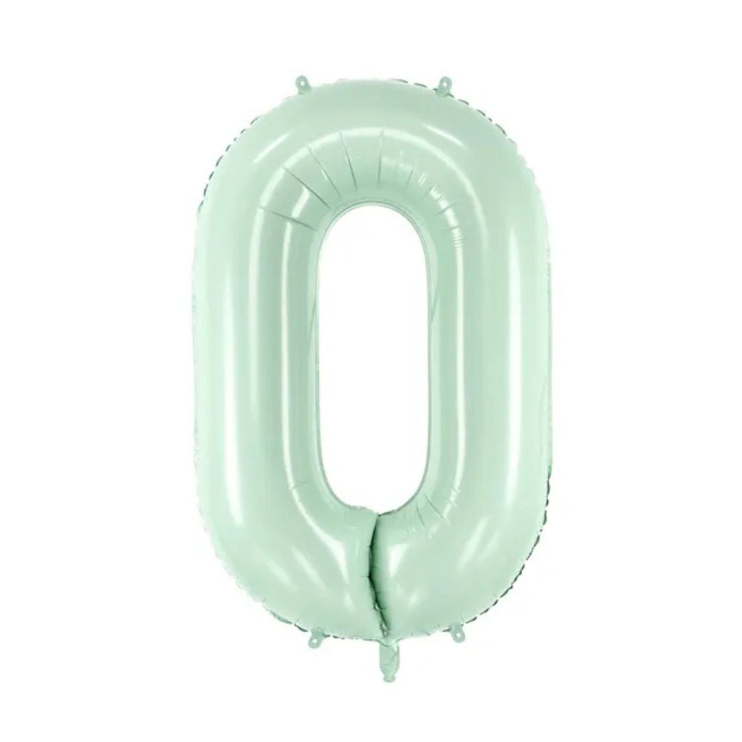 Globo Metálico Número Verde 72 cm - Apto para Aire y Helio