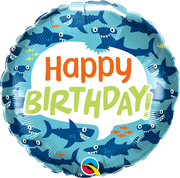 Funny Sharks Foil Balloon