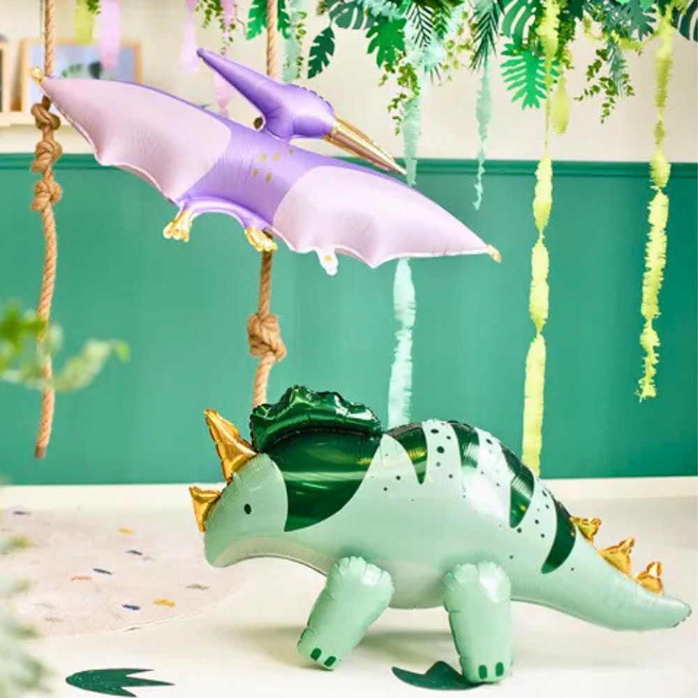 Globus Metàl·lic Triceratops Verd 93x49 cm - Apte per a Aire