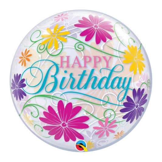 Detalle del globo con filigrana dorada y diseño elegante