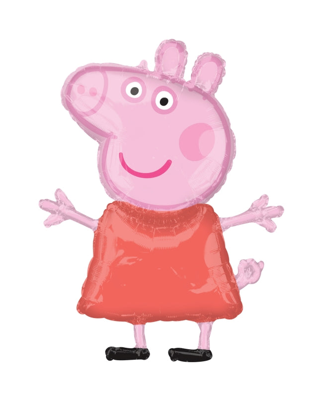 Globo foil Peppa Pig inflado de 81 cm