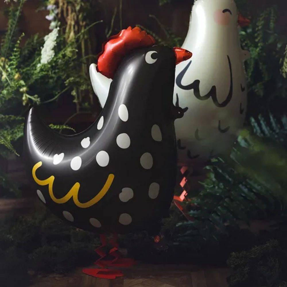 Chicken aluminum balloon, 48x60cm.