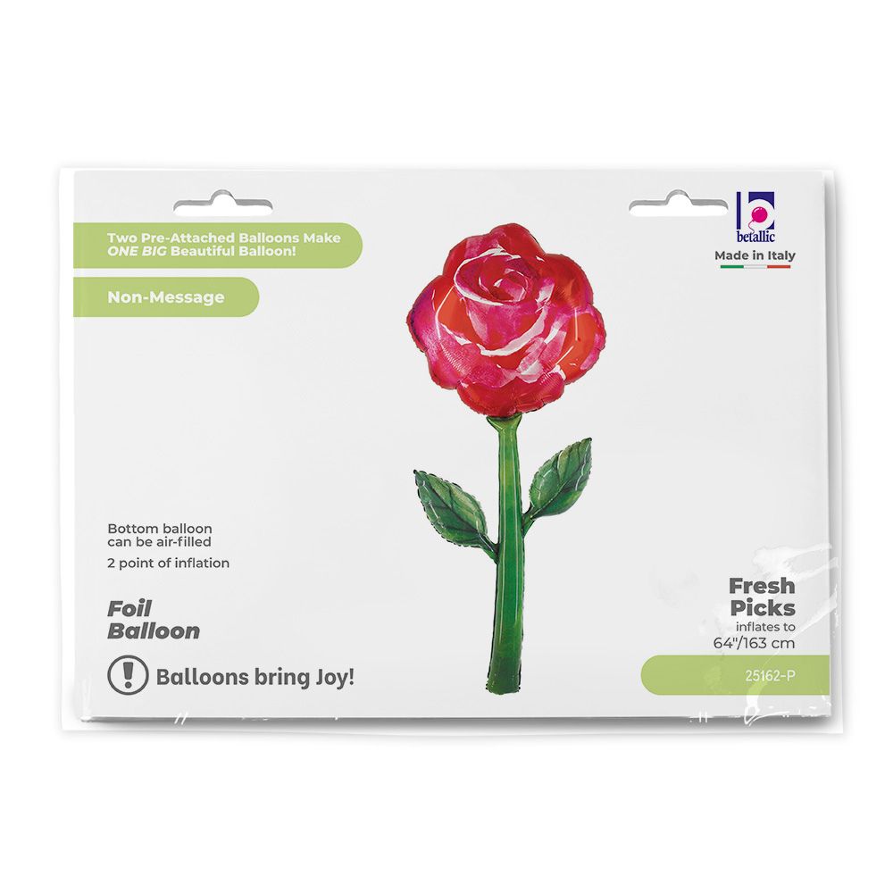 Watercolor Pink Metallic Balloon 63x163 cm - Suitable for Air or Helium